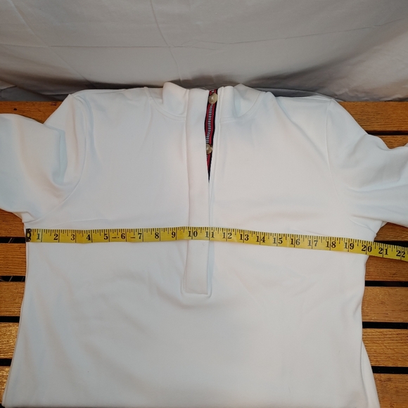 Southern Tide Star White Ashlynn Button 3/4 Sleeve Brushed Fabric Dress Size Med - Picture 11 of 16